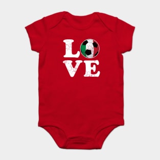 Italian Love Soccer Football Italia Flag Italy Baby Bodysuit